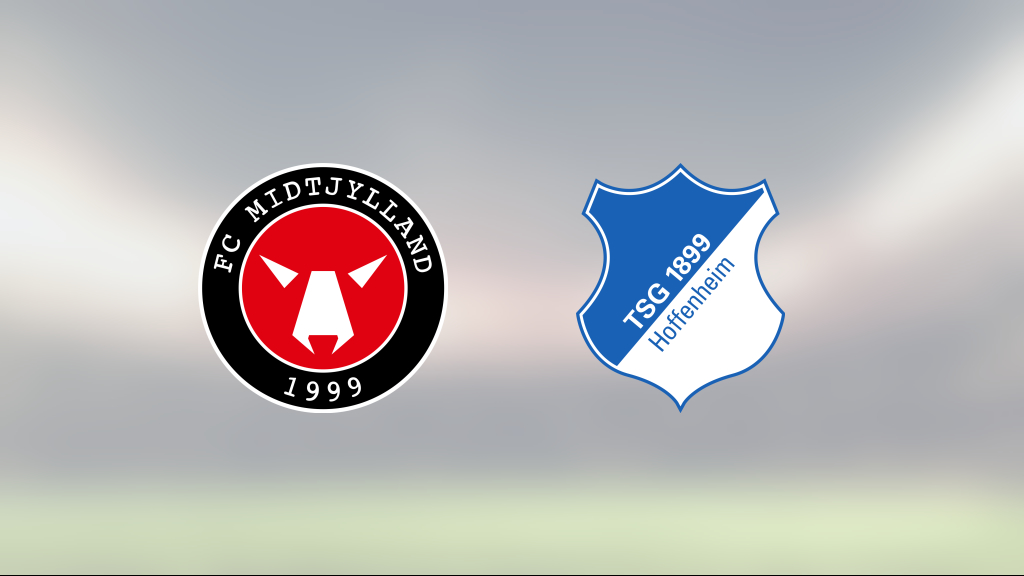 Midtjylland i ledning i halvtid – tappade segern mot Hoffenheim