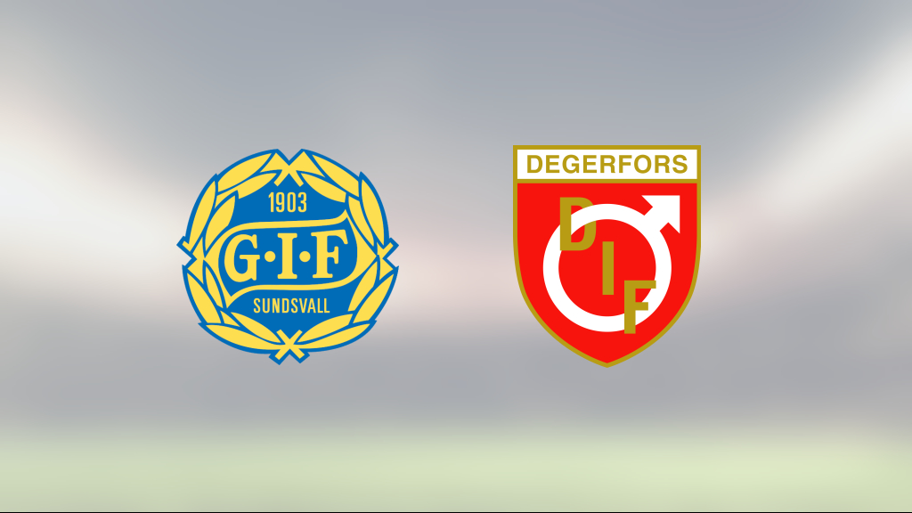 Degerfors fortsätter vinna – 2-1 mot GIF Sundsvall