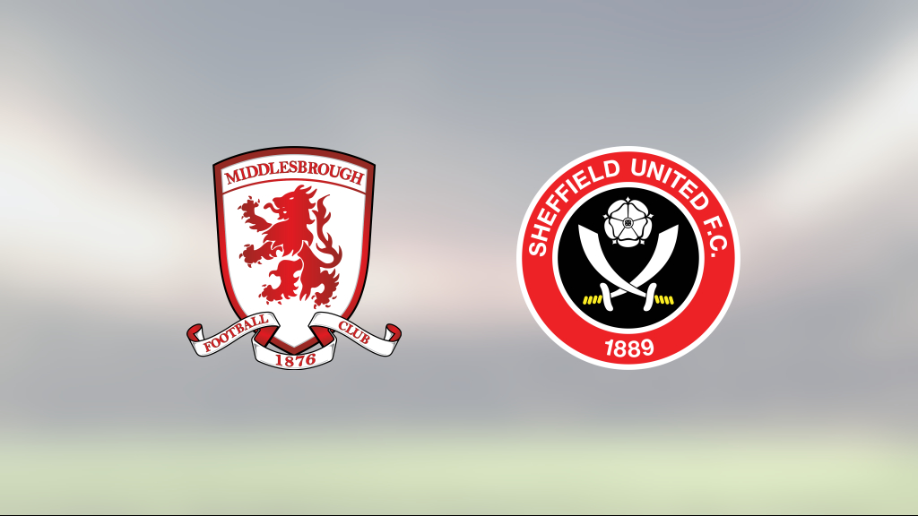 Sheffield United föll med 0-1 mot Middlesbrough