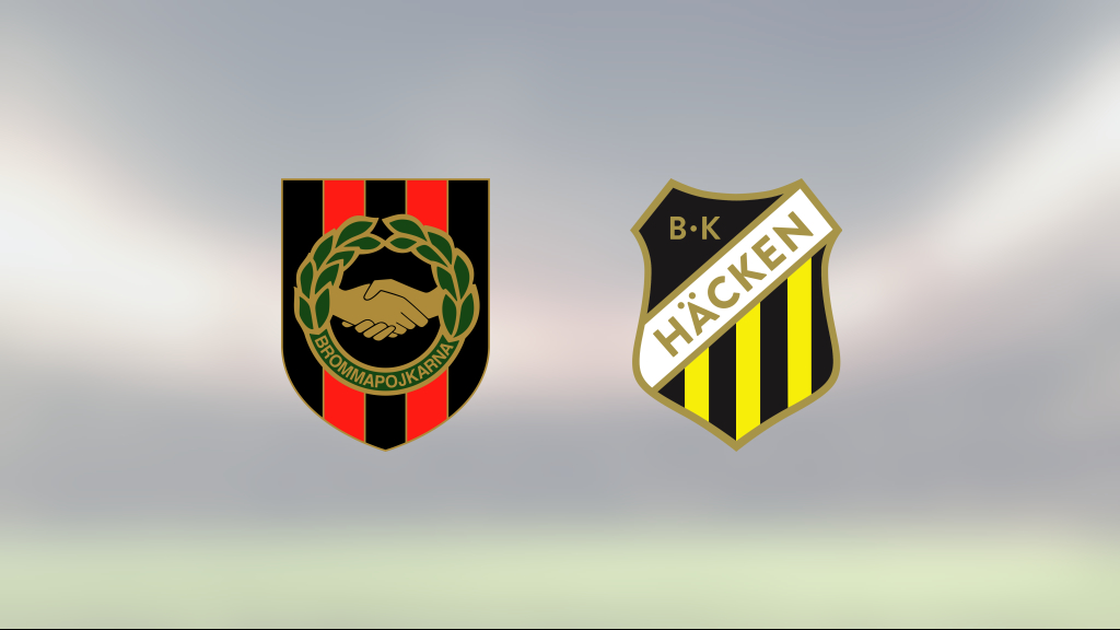 BK Häcken segrade mot Brommapojkarna på bortaplan