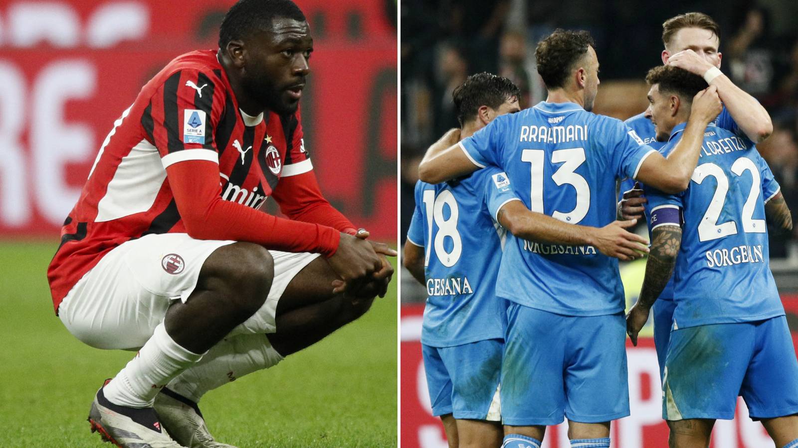 Napoli avgjorde mot Milan redan i första halvlek – drar ifrån i Serie A-toppen