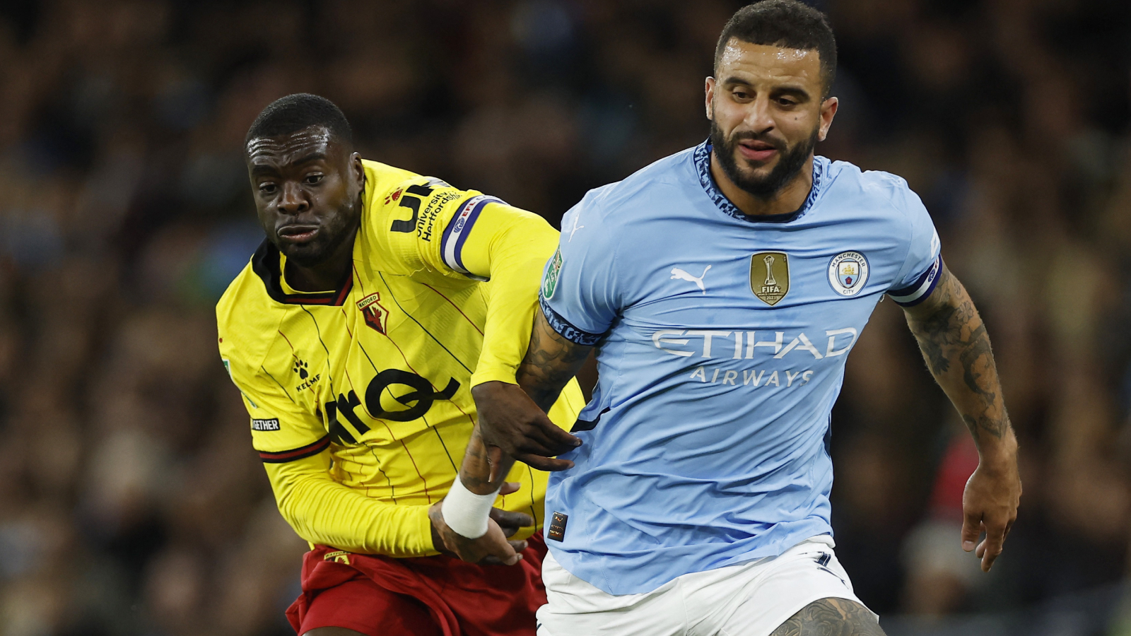 Watford utslagna ur ligacupen – pressade Manchester City