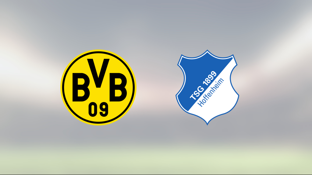 Kryss på övertid för Hoffenheim mot Borussia Dortmund