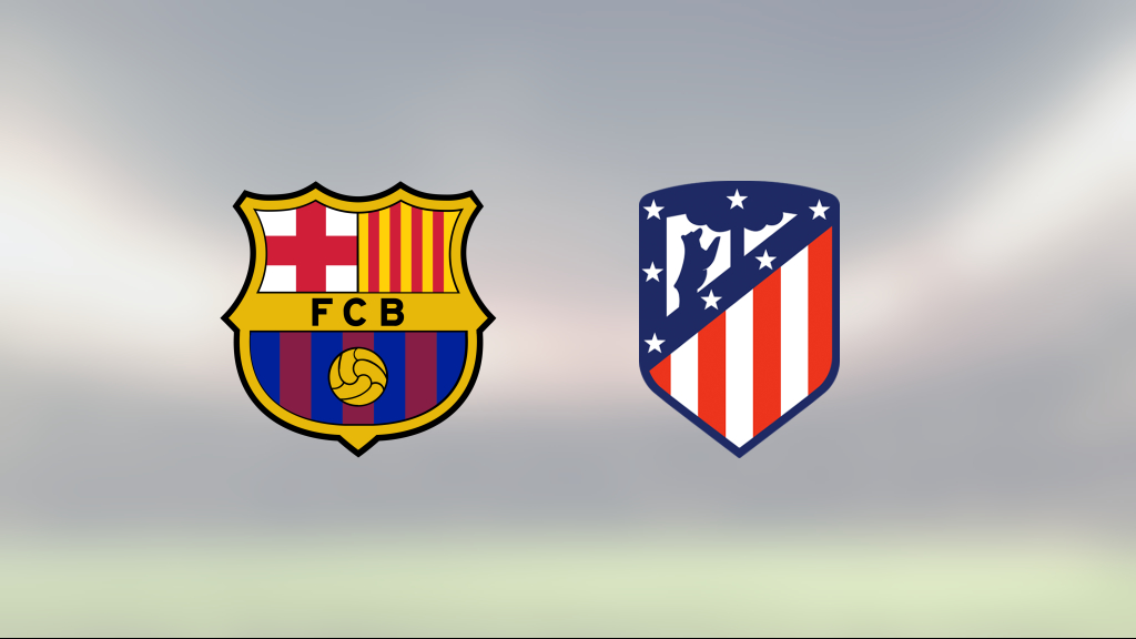 Atletico Madrid upp i serieledning efter seger i toppmötet med Barcelona