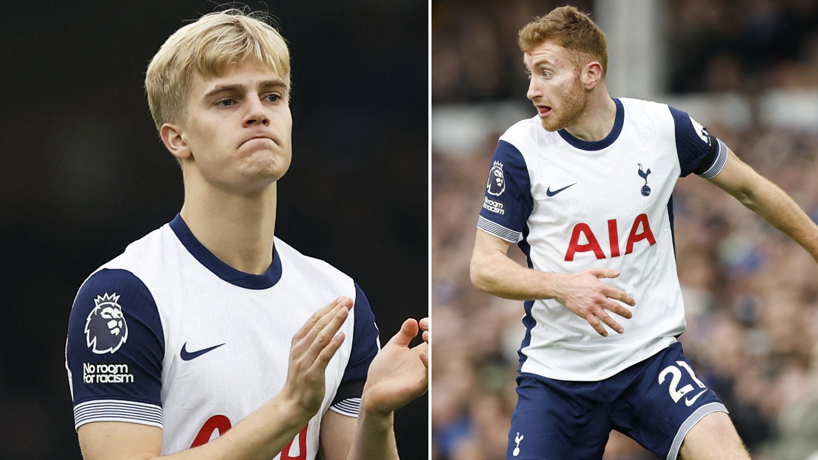 Bergvall och Kulusevski från start för Tottenham