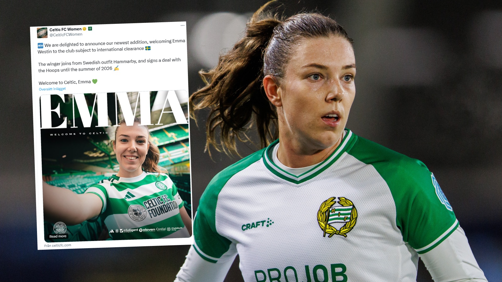 Officiellt: Emma Westin klar för Celtic