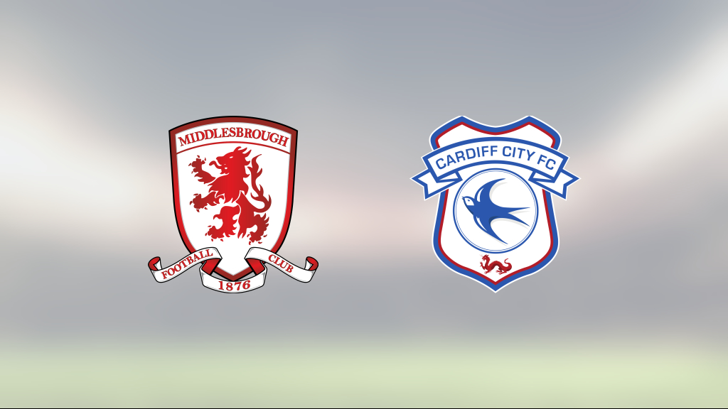 Kryss för Middlesbrough hemma mot Cardiff