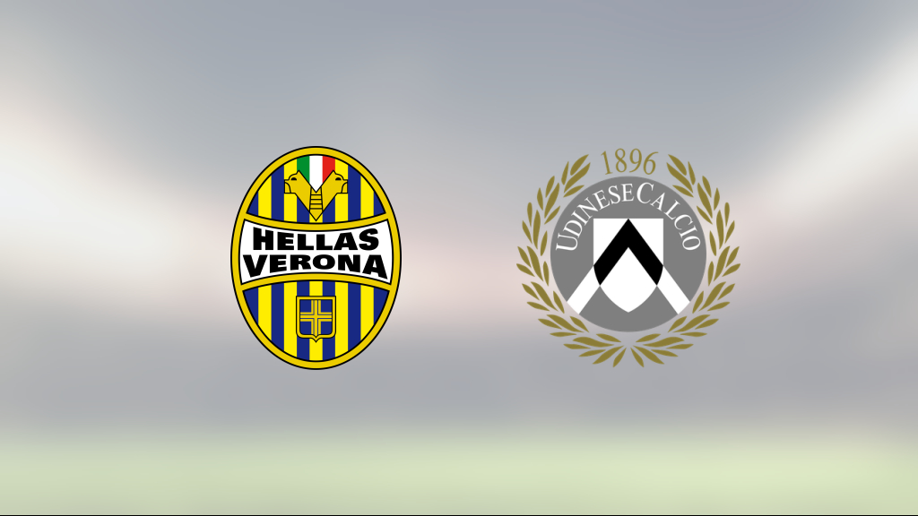 Mållös match när Verona mötte Udinese