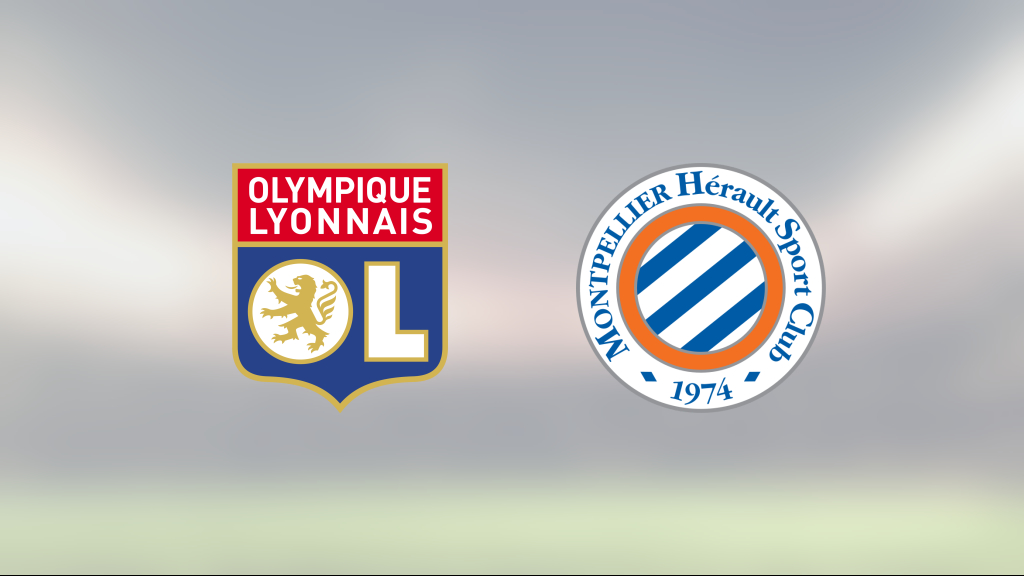 Lyon vann mot Montpellier efter stark andra halvlek