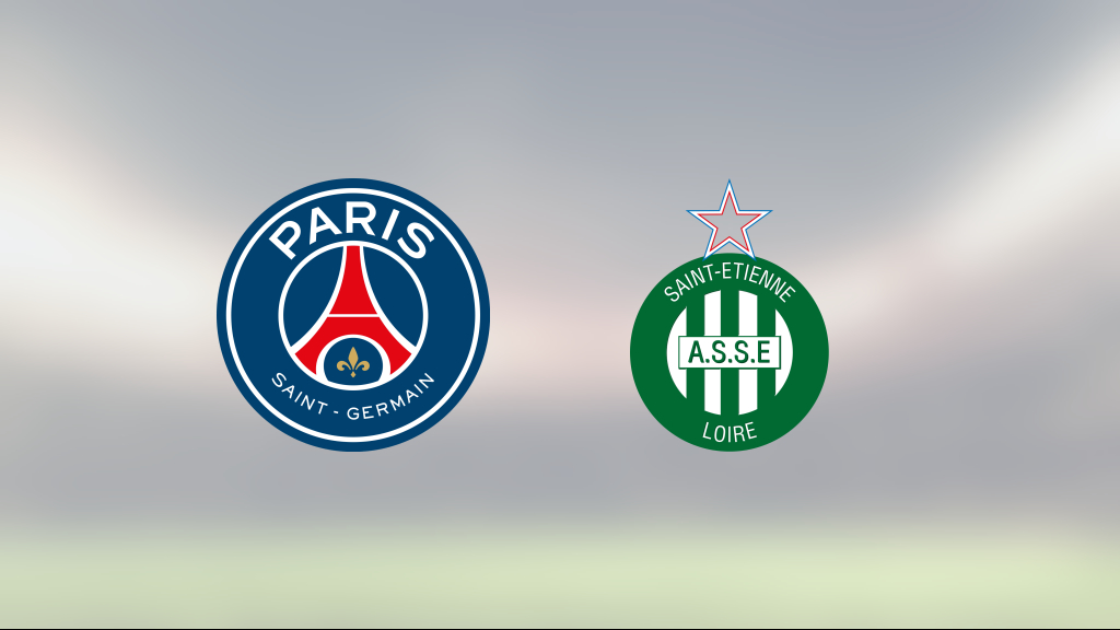 PSG vann trots uppryckning av St Etienne