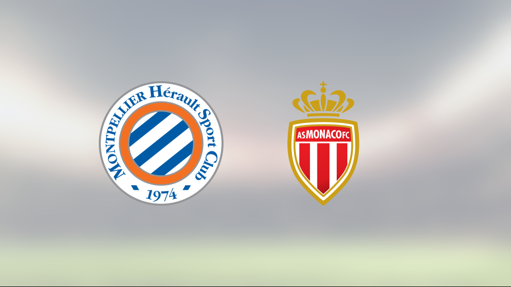 Segerlös svit bruten när Montpellier vann mot Monaco med 2–1