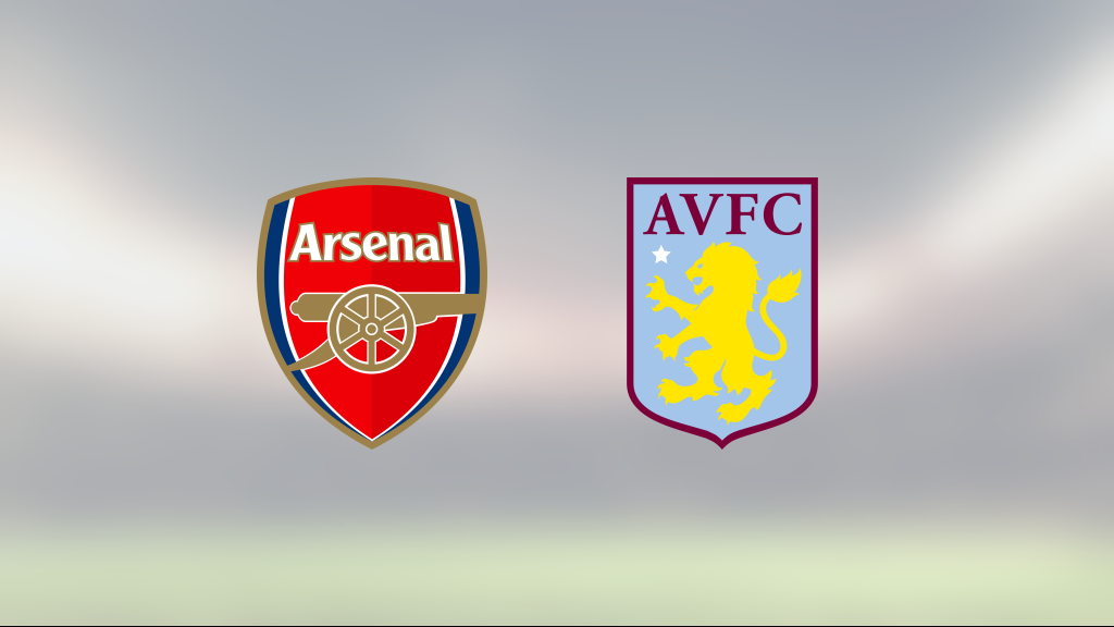 En poäng för Aston Villa borta mot Arsenal