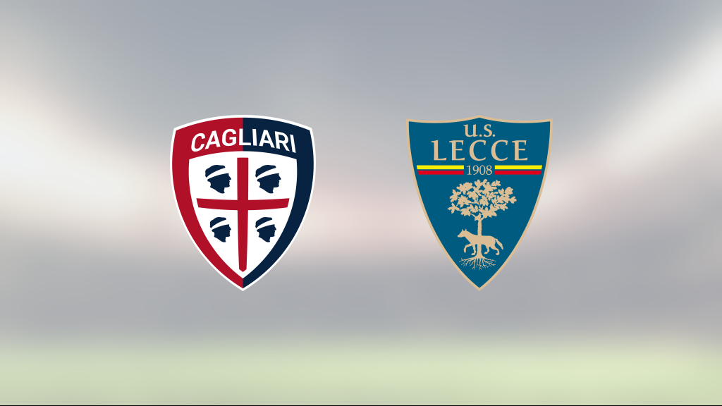 Tuff match slutade med seger för Cagliari mot Lecce