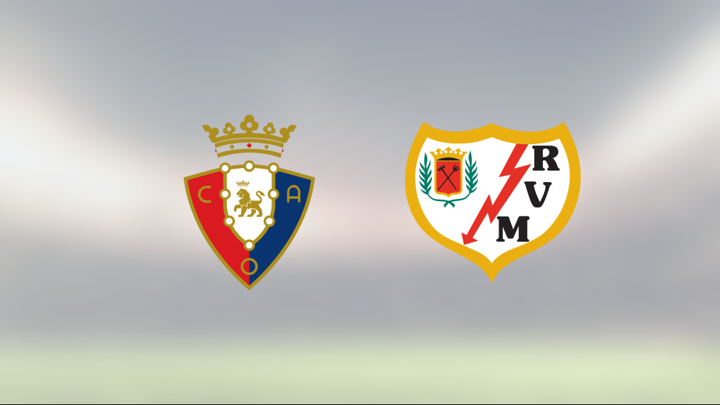 Ny förlust för Osasuna – tunga sviten förlängd mot Rayo Vallecano