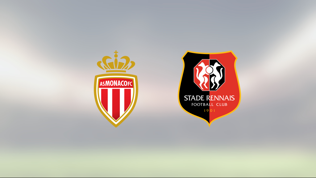 Monaco knep segern i målmässigt jämn match mot Rennes