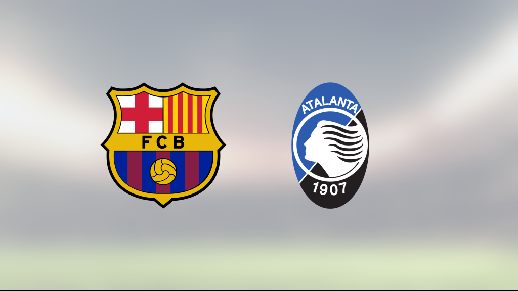 Barcelona och Atalanta delade på poängen