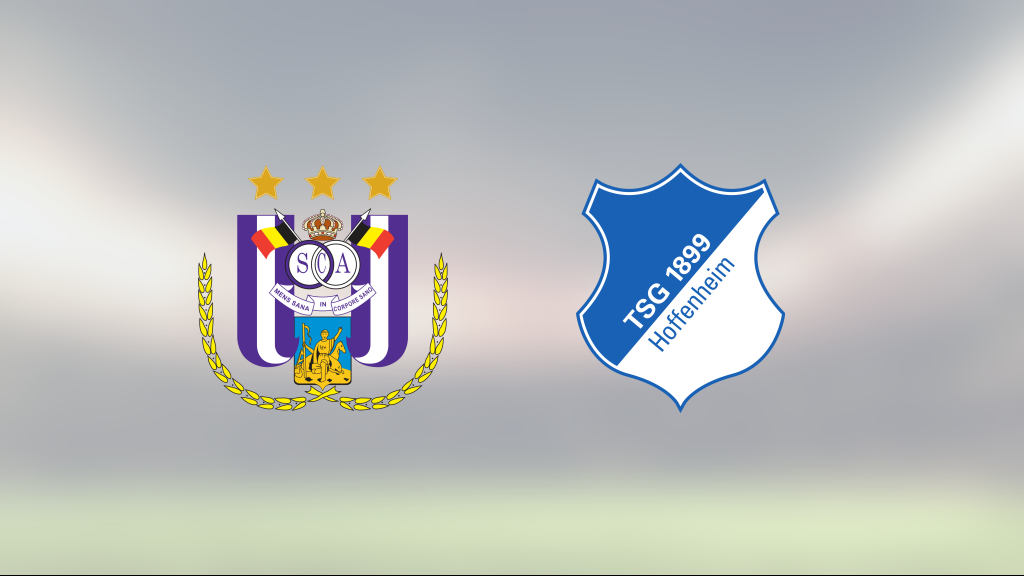 Hoffenheim vann med 4–3 borta mot Anderlecht