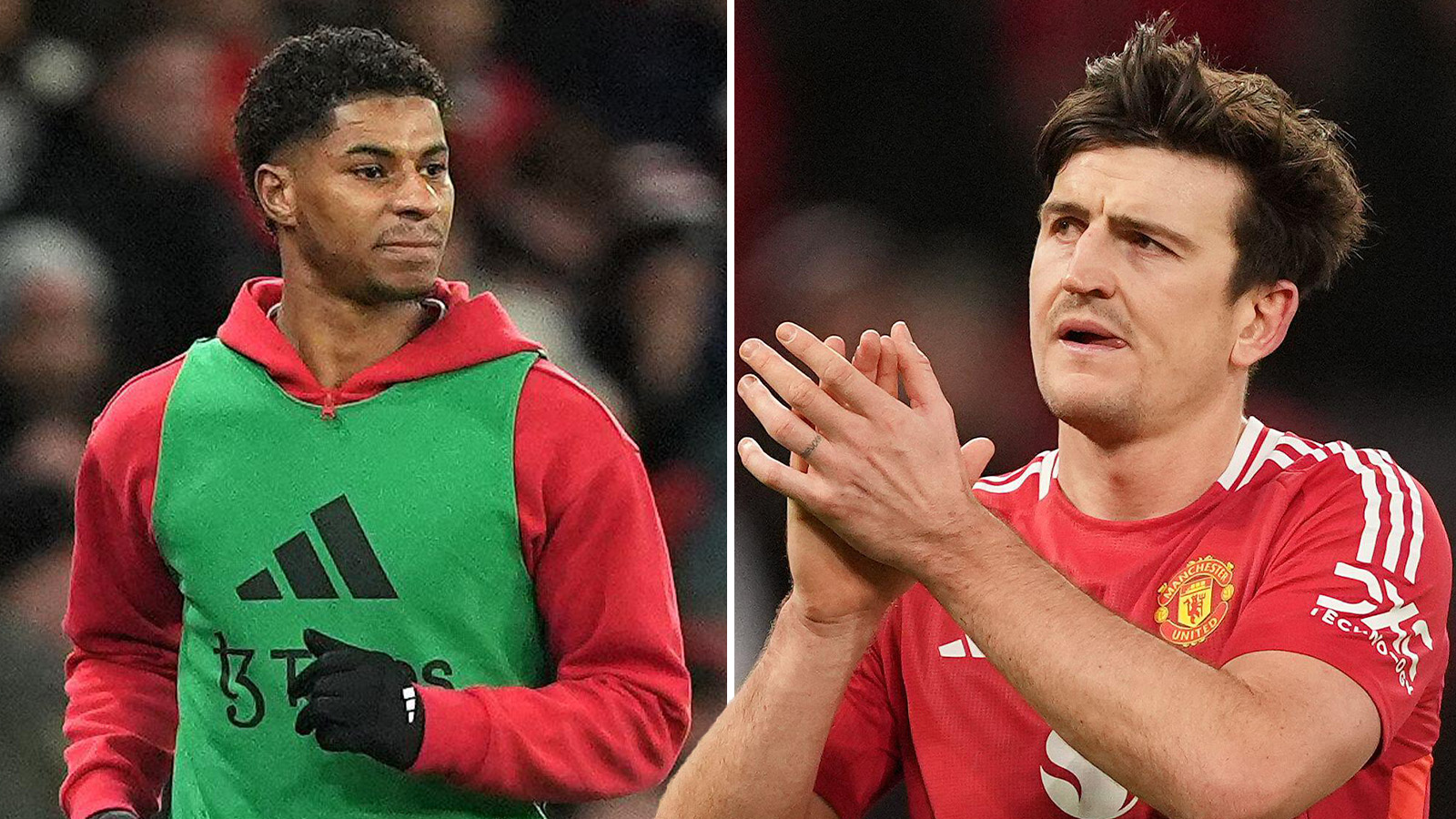 Uniteds besked: Rashford missar Liverpool – förlänger med Maguire