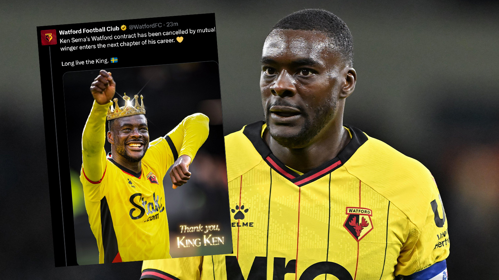 Klart: Ken Sema lämnar Watford