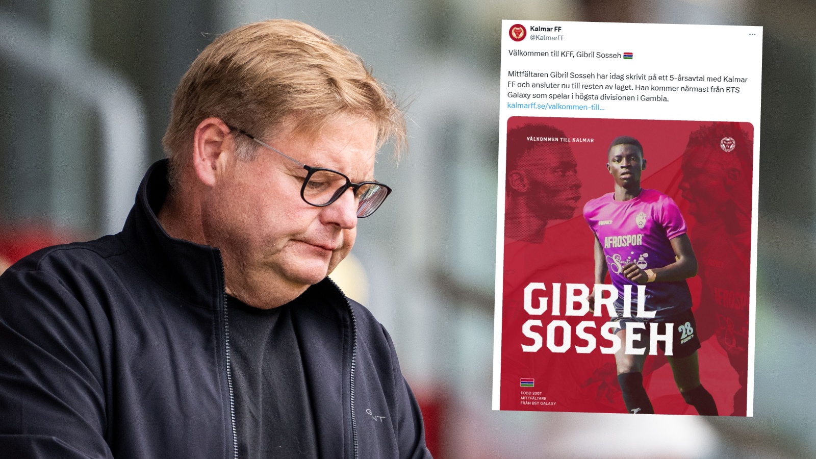 Officiellt: Gibril Sosseh klar för Kalmar FF