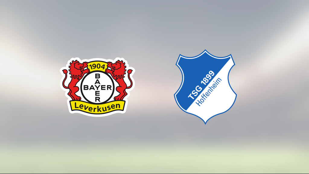 Bayer Leverkusen vann på hemmaplan mot Hoffenheim