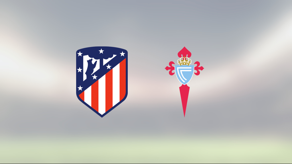 Celta Vigo fixade poäng borta mot Atletico Madrid