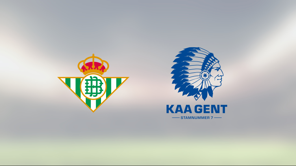 Jubel för Real Betis efter seger sammanlagt mot Gent