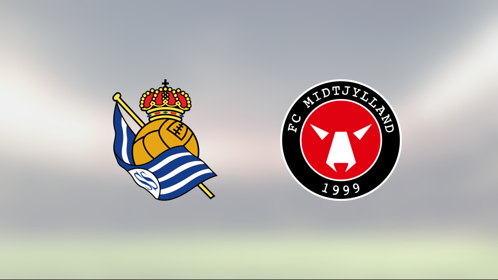 Jubel för Real Sociedad efter seger mot Midtjylland