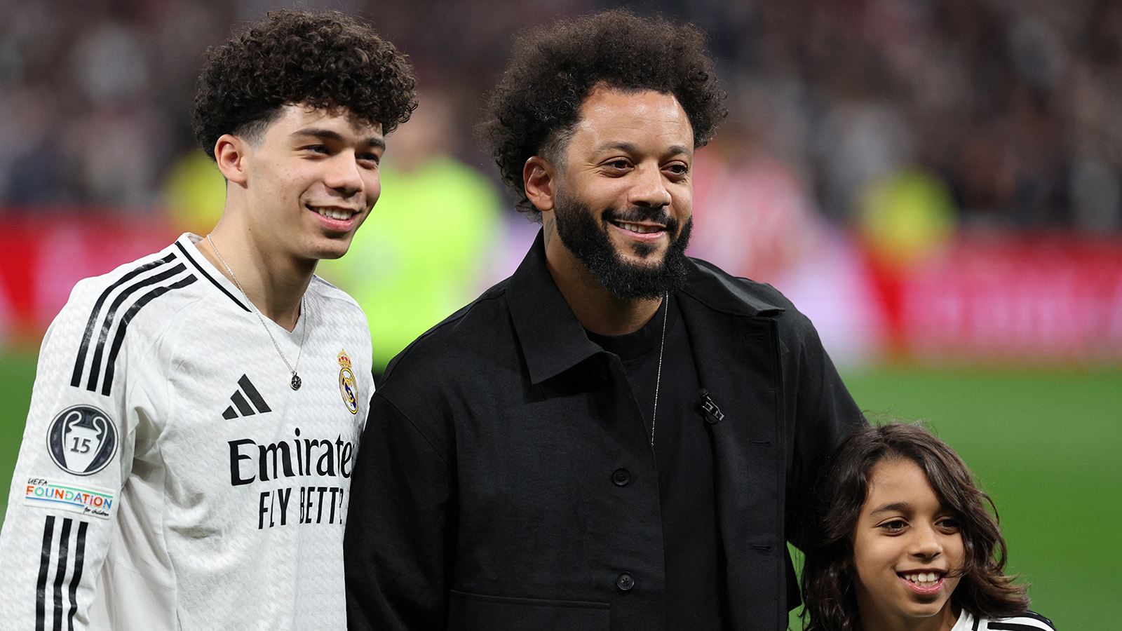 Marcelo hyllades på Santiago Bernabéu inför derbyt