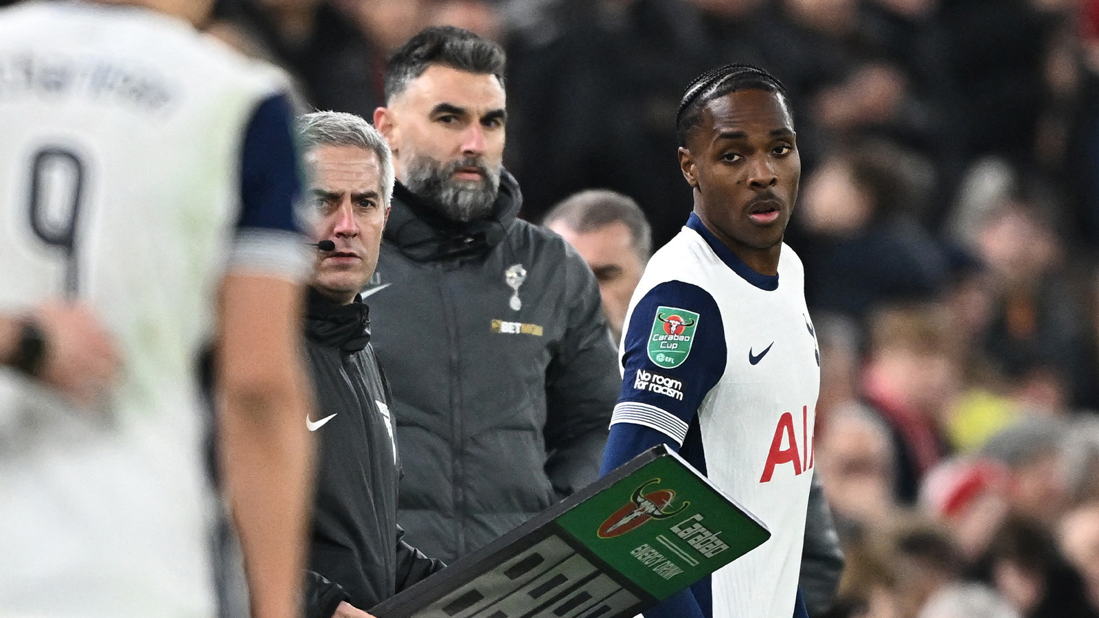 Mathys Tel debuterade för Spurs mot Liverpool