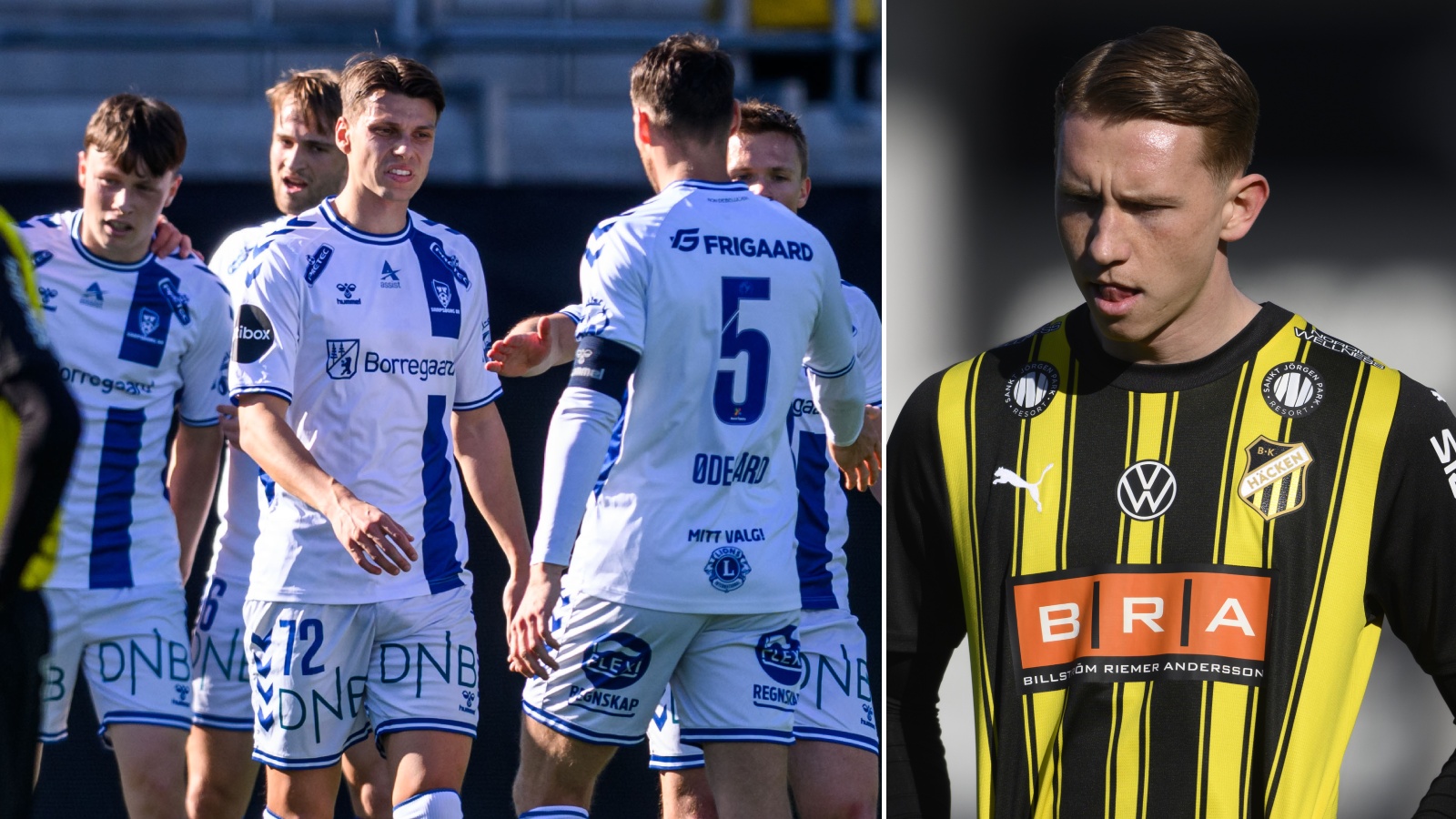 Häcken överkörda i genrepet – fyra mål i första halvlek