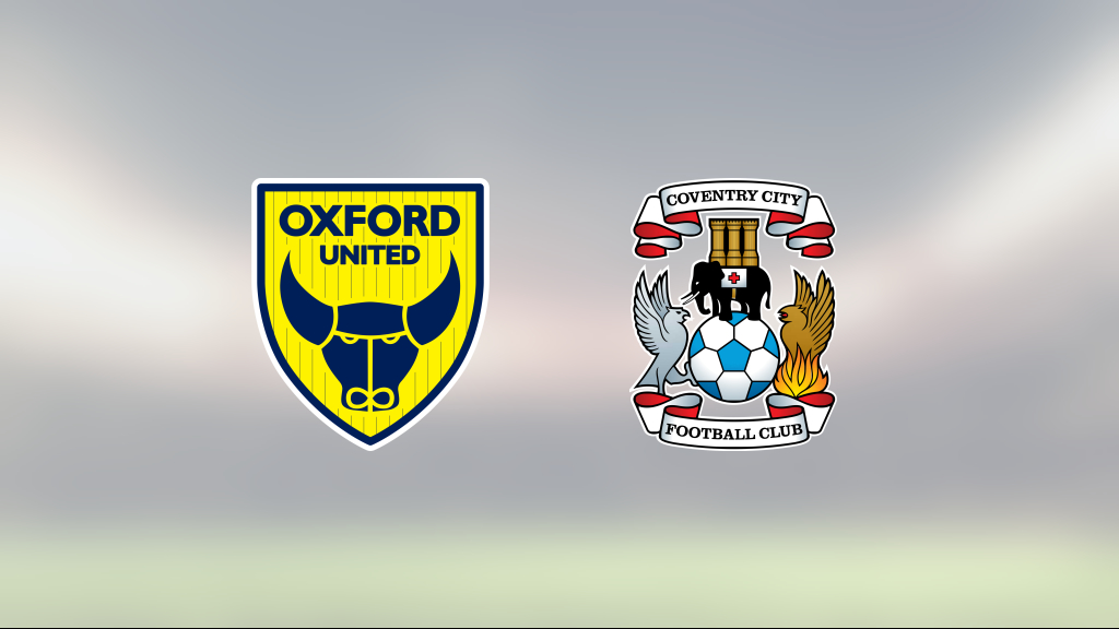 Coventrys fina svit håller i sig efter 3–2 mot Oxford United