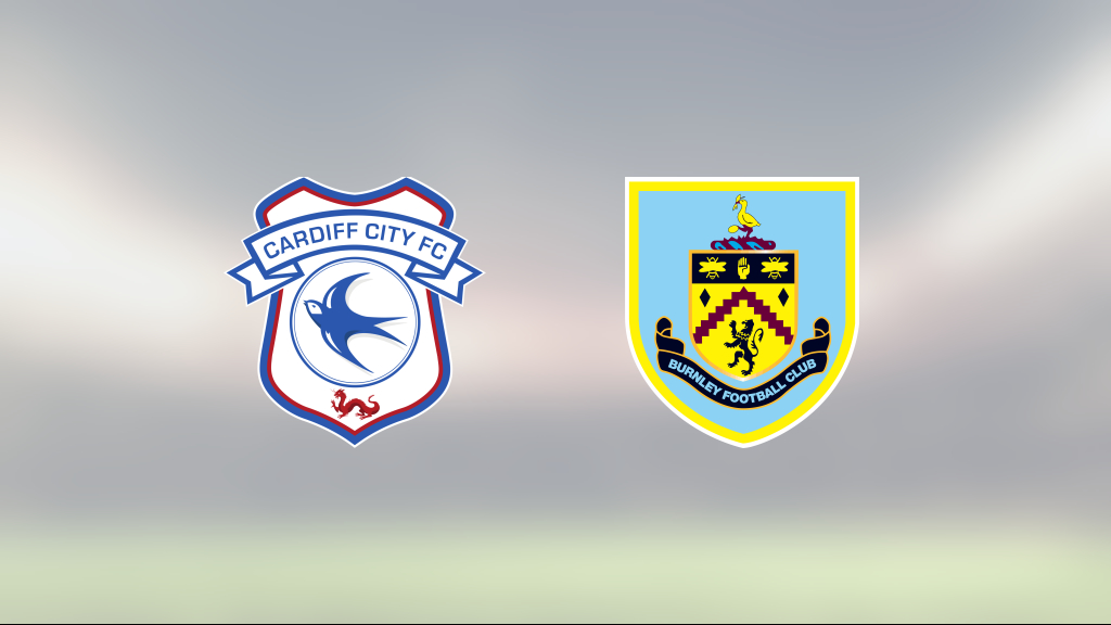 Burnley avgjorde före paus mot Cardiff