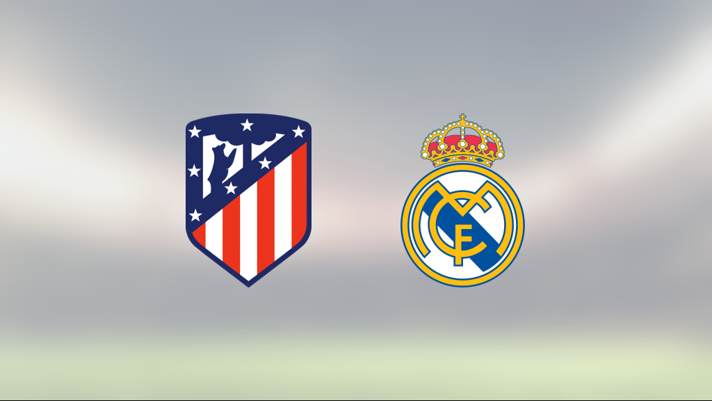 Jubel för Real Madrid efter seger mot Atletico Madrid