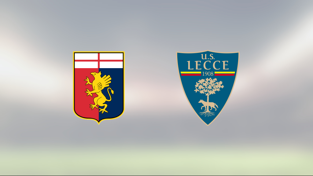 Genoa vann trots uppryckning av Lecce