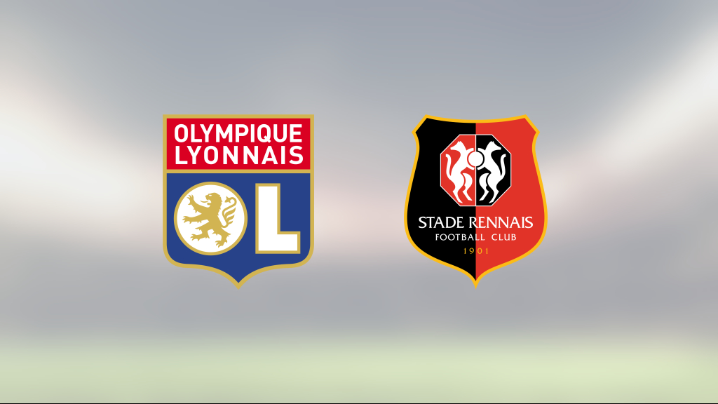 Lyon vann med 4–1 mot Rennes