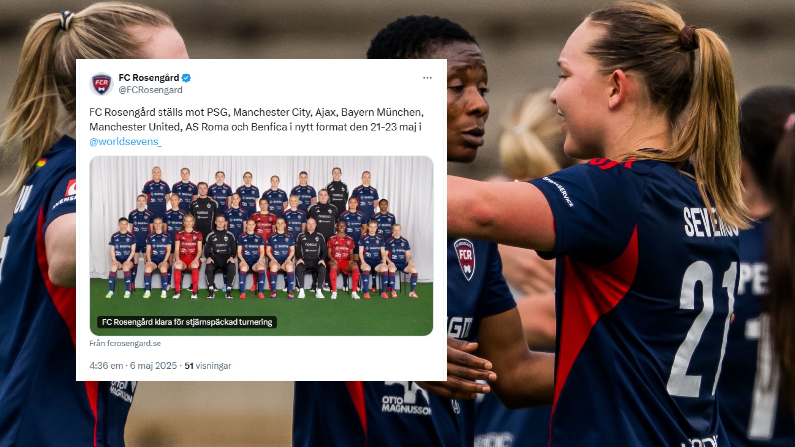 Rosengårds besked: Ska delta i sjumannaturnering