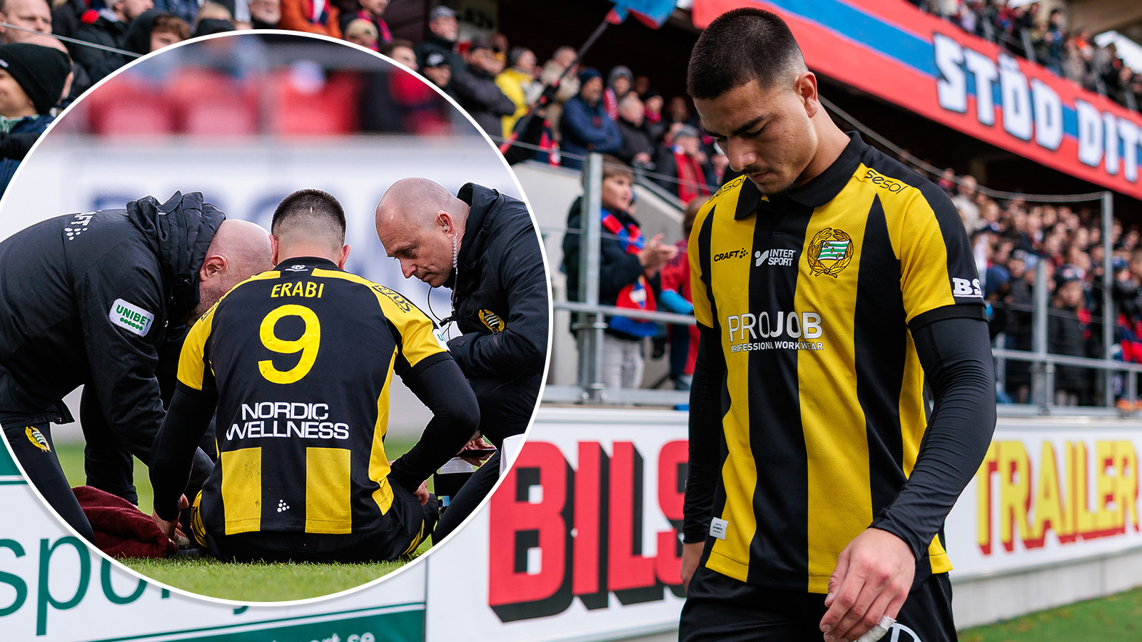 Hammarbys bakslag: Stjärnan utbytt skadad