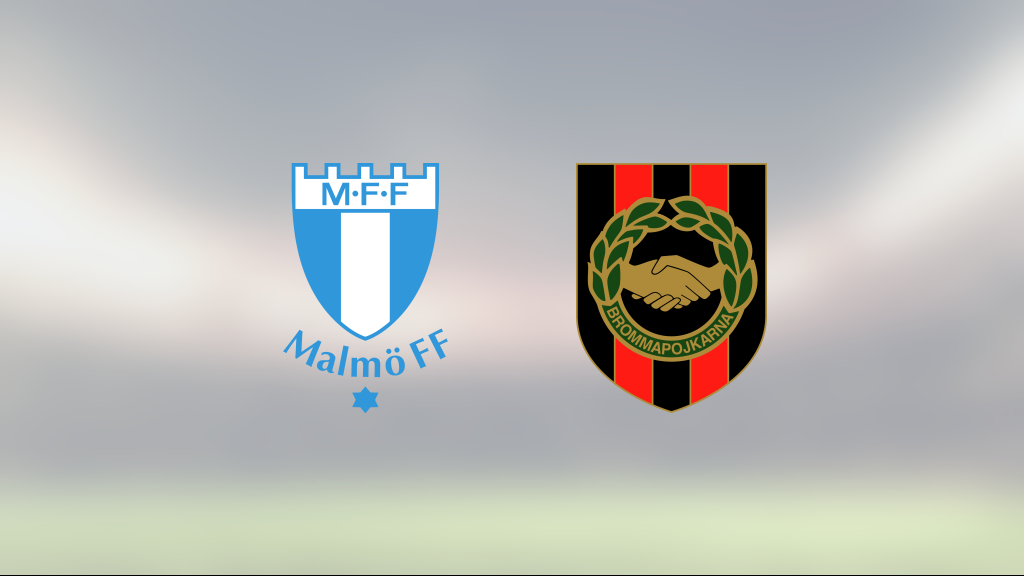 Brommapojkarna avgjorde mot Malmö FF efter paus