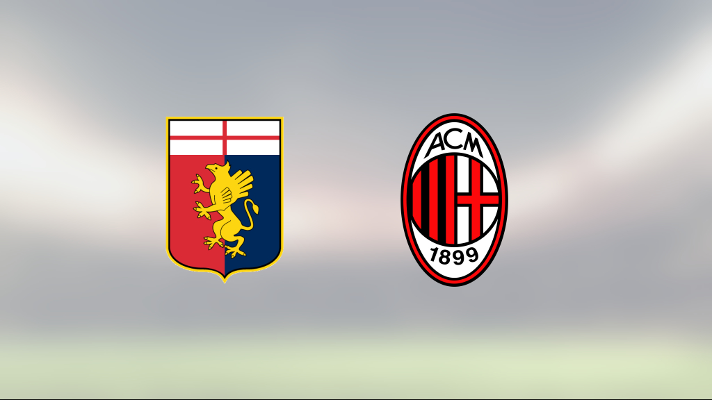 Milan vann mot Genoa efter stark andra halvlek