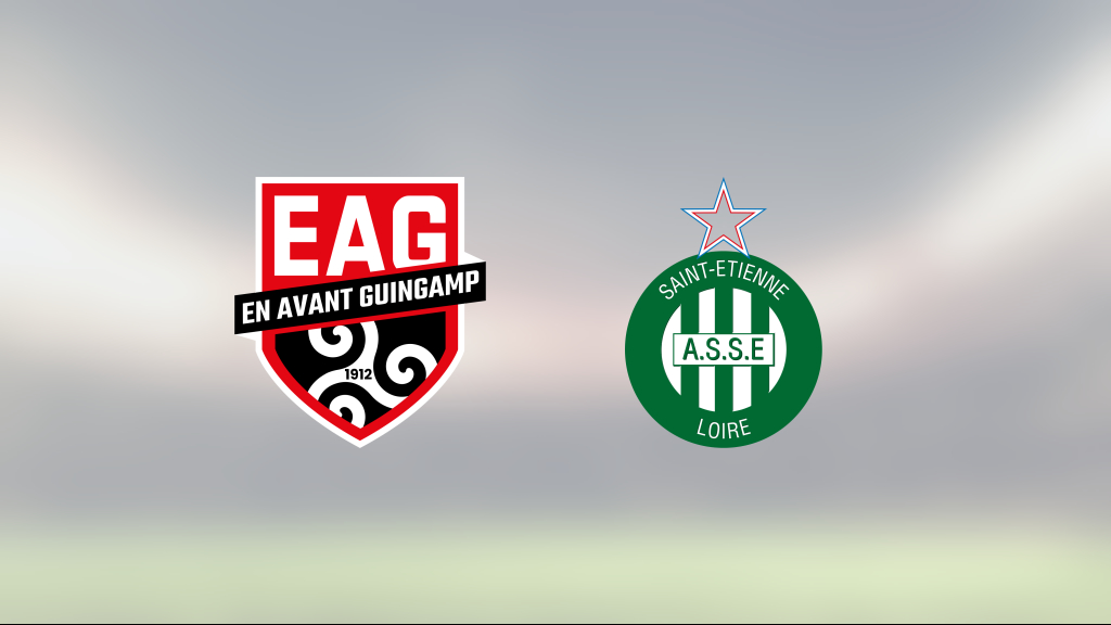 Tuff match slutade med seger för Guingamp mot St Etienne