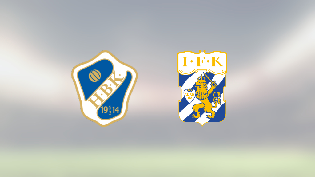 Göteborg vann mot Halmstad på Örjans Vall