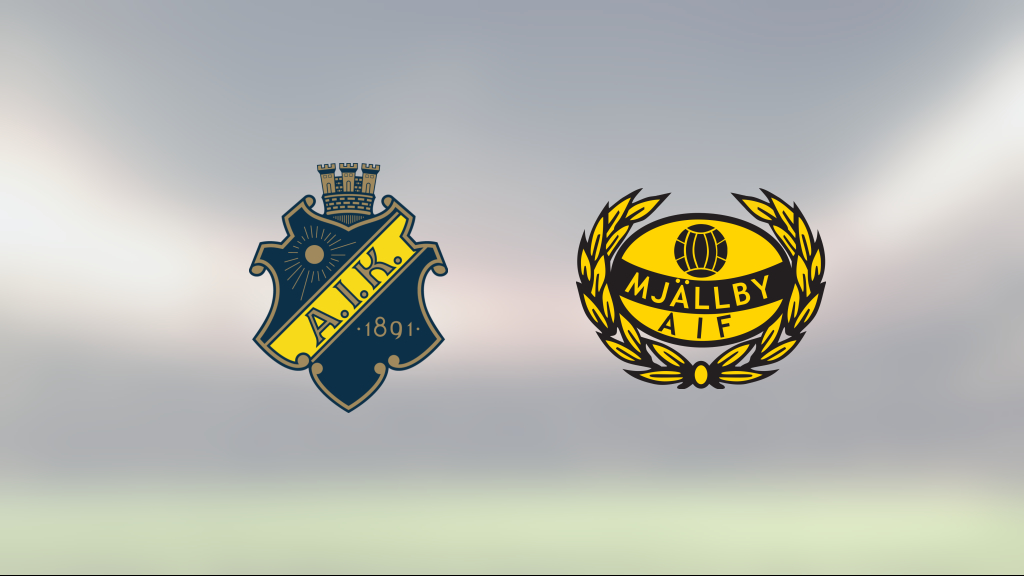 AIK upp i topp efter seger mot Mjällby