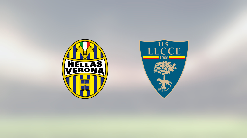 Kryss för Verona hemma mot Lecce