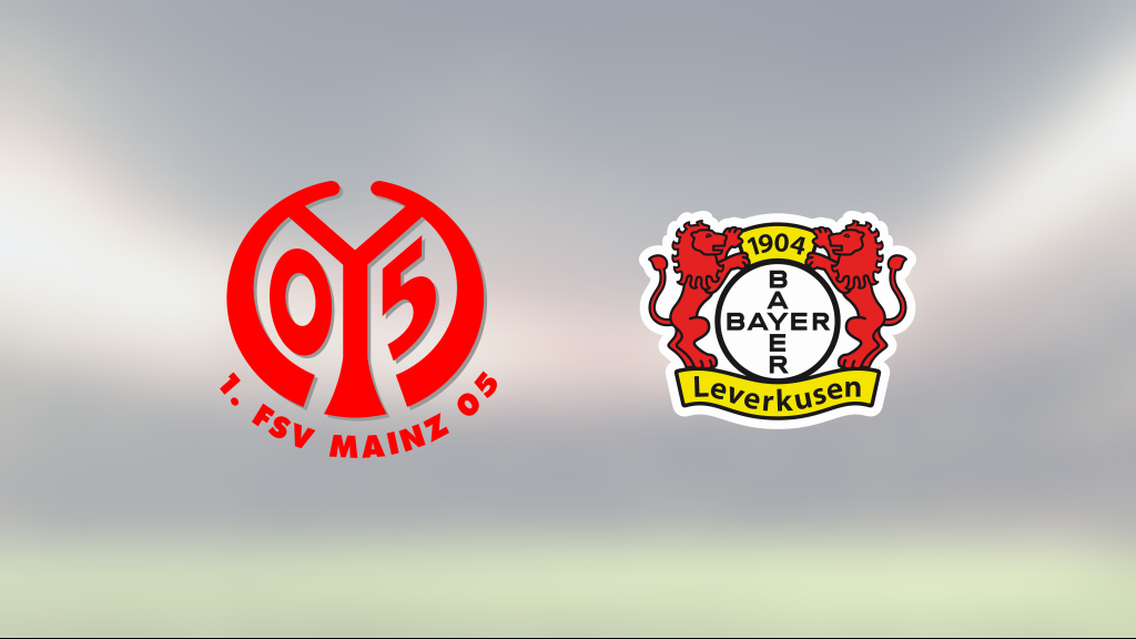 En poäng för Bayer Leverkusen borta mot Mainz