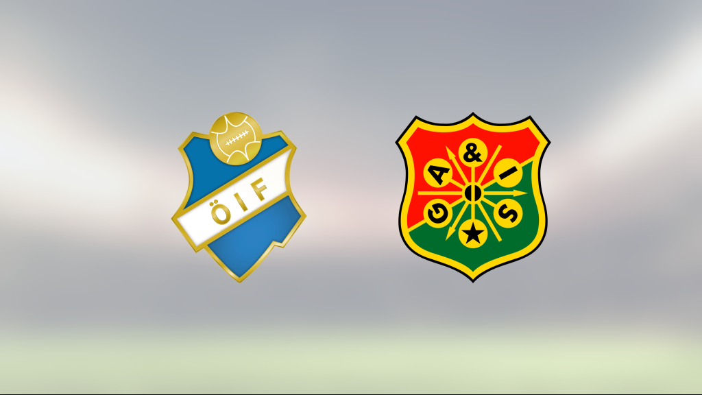 Öster och GAIS delade på poängen