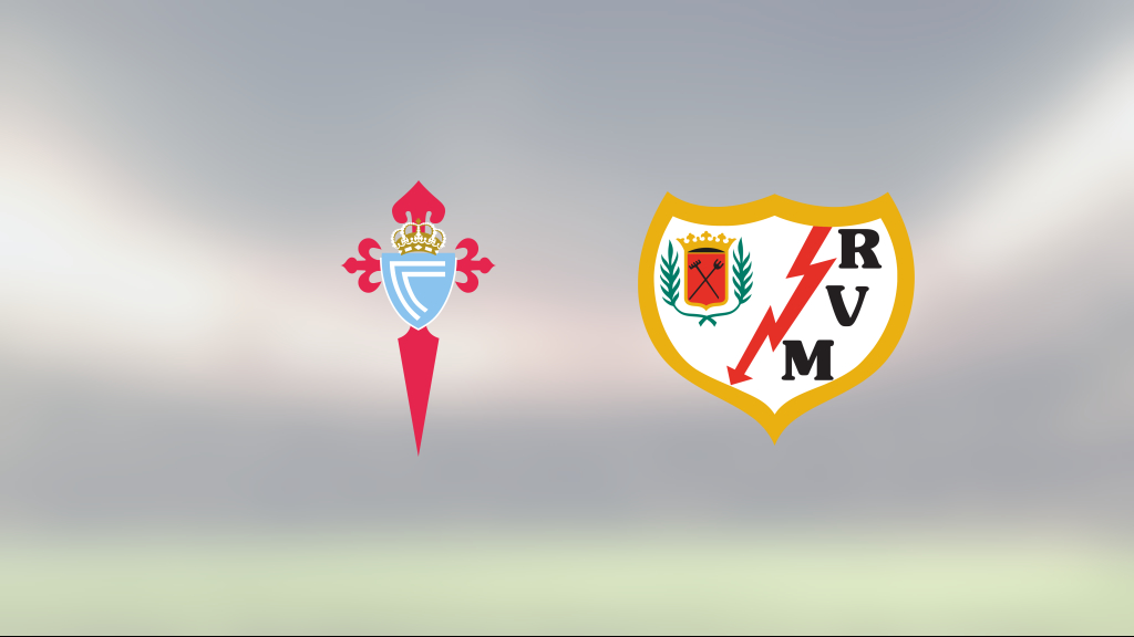 Rayo Vallecano avgjorde före paus mot Celta Vigo
