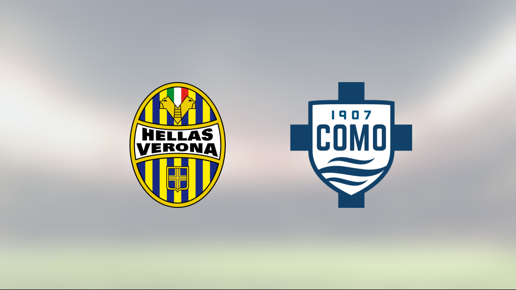 Tungt för Como när Verona bröt fina vinstsviten