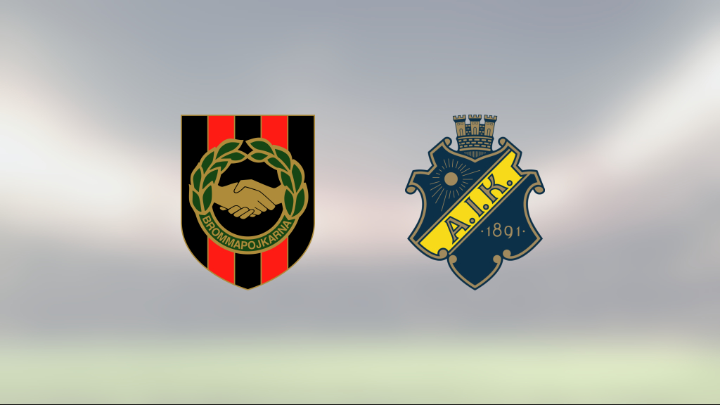 1–0-seger för AIK mot Brommapojkarna – Johan Hove matchhjälte