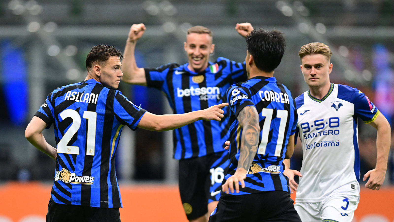 Asllani stor hjälte för Inter mot Hellas Verona